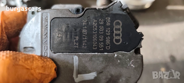 сРегулиращ клапан Моторче вихрови клапи ляво 29 003 09 551 /059 129 086 D Audi A6  C6 2.7TDI - 180к., снимка 3 - Части - 53636136