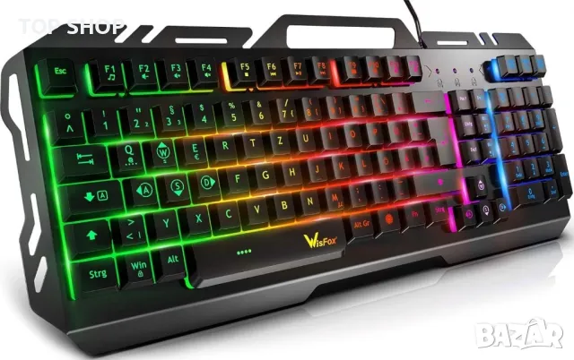 Геймърска Клавиатура WisFox, Цветна