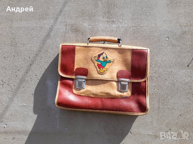 Стара ученическа чанта #25, снимка 1 - Антикварни и старинни предмети - 41712392