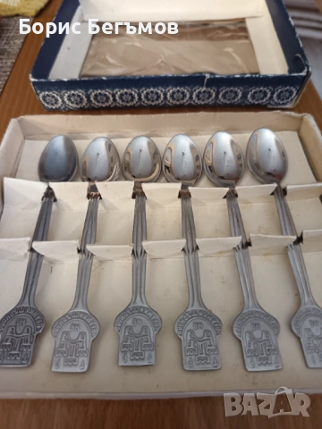 Български лъжички неръждаеми Велико Търново, снимка 6 - Антикварни и старинни предмети - 53730008