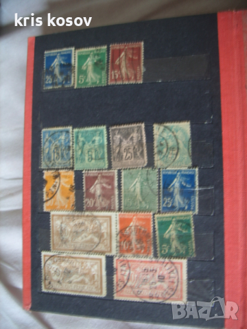 16 бр. стари пощенски марки от Франция, снимка 1 - Филателия - 44838353
