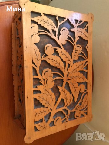 Продавам прекрасна кутия за бужута от тиково дърво , снимка 5 - Бижутерийни комплекти - 35777126