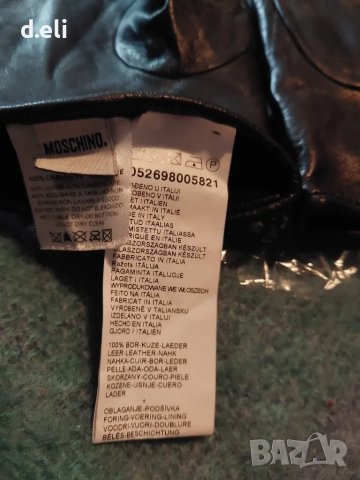 Unisex MOSCHINO Original Size L 100% Кожа Страхотни ръкавици , снимка 10 - Ръкавици - 48237942