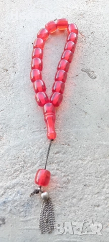 Стара броеница, кехлибар,38гр,17 зърна, снимка 3 - Антикварни и старинни предмети - 51770534