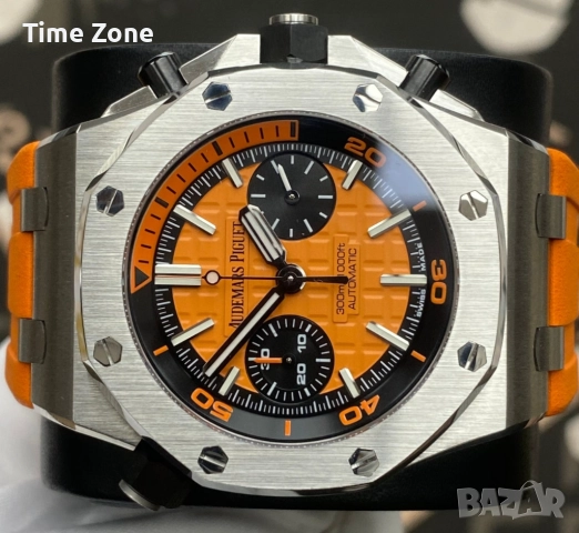 Audemars Piguet Royal Oak Offshore Diver Chronograph 42mm Steel Orange Dial Различни Варианти, снимка 4 - Мъжки - 52997356