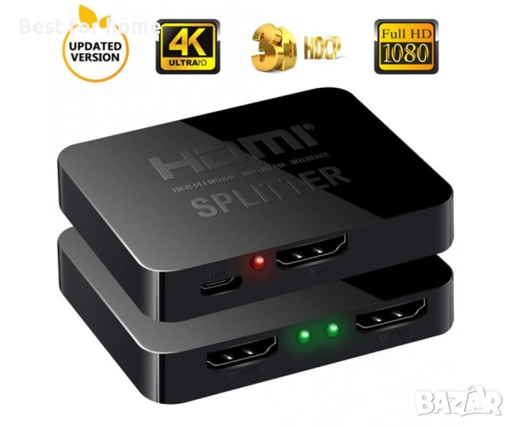 Активен сплитер NEXT, 4K HDMI, Splitter, 1 вход и 2 изхода, снимка 3 - Кабели и адаптери - 40774521