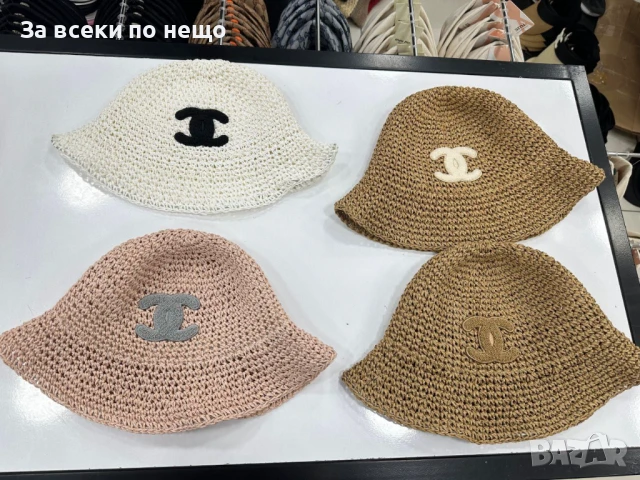 Chanel Лятна Шапка Шанел - Налични Различни Цветове Код E532, снимка 3 - Шапки - 50803166