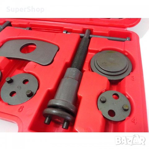 Комплект за сваляне на спирачни цилиндри с ляво и дясно въртене 21 части инструменти в куфар, снимка 2 - Куфари с инструменти - 38751280