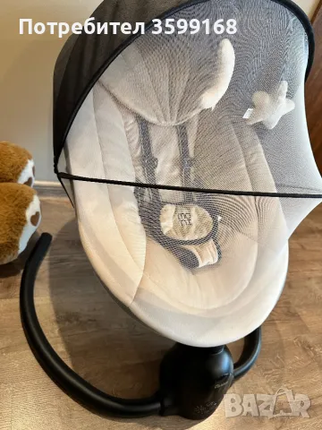 МОНИ Електрическа люлка - шезлонг CLARISSA БЕЖОВА, снимка 6 - Детски шезлонги - 49127568