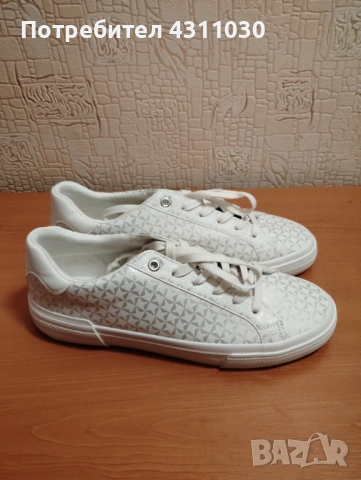 Кожени кецове Graceland нови, номер 40, бял и сив