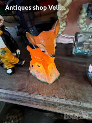 Колекционерска порцеланова лампа Бамби на GOEBEL №7619 , снимка 3 - Антикварни и старинни предмети - 52468946