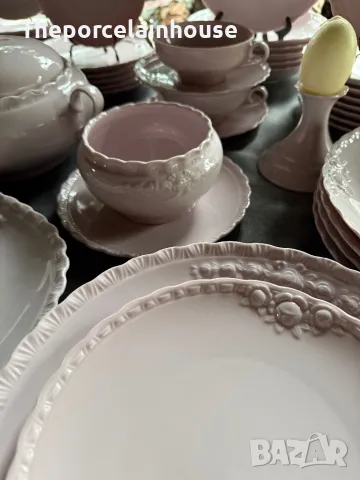 Hutschenreuther- Сервиз за хранене за 14 човека като Нов Розов порцелан, снимка 2 - Сервизи - 48404574