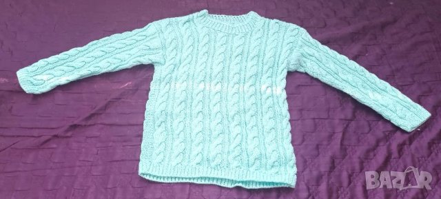Плетен детски пуловер , снимка 1 - Детски пуловери и жилетки - 39614758