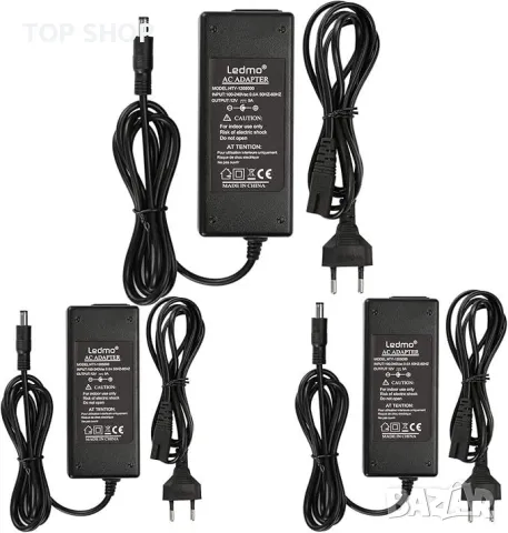 адаптер за захранване 12 V 5 A, AC 100-240 V към DC 12 Volt 5 Amp 60 W Захранване за LED светлинни л, снимка 5 - IP камери - 48831833