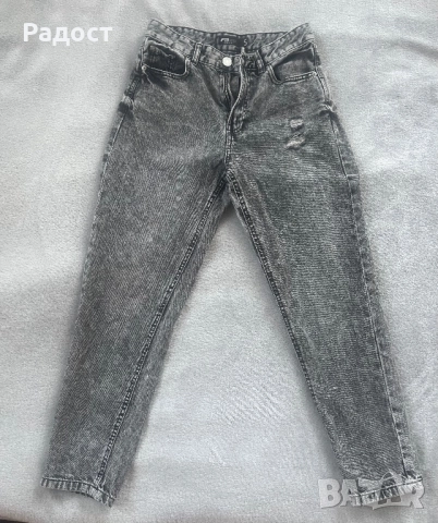 Дамски сиви дънки