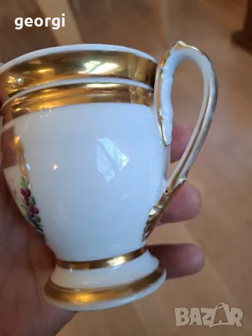 порцеланова чаша с позлата Old Paris, снимка 7 - Антикварни и старинни предмети - 49418085