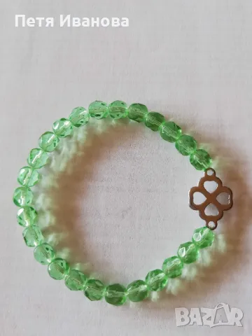 Гривни от полускъпоценни камъни със сребърни елементи , снимка 7 - Гривни - 49567330