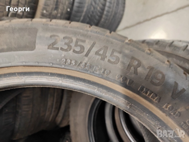 4бр.летни гуми 235/45/19 Continental, снимка 9 - Гуми и джанти - 51845643