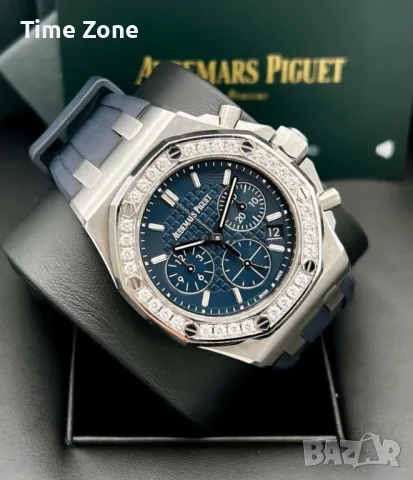 Audemars Piguet Royal Oak Offshore Chronograph 37mm Rose Gold Grey Diamond Дамски Различни Варианти, снимка 14 - Дамски - 48182946