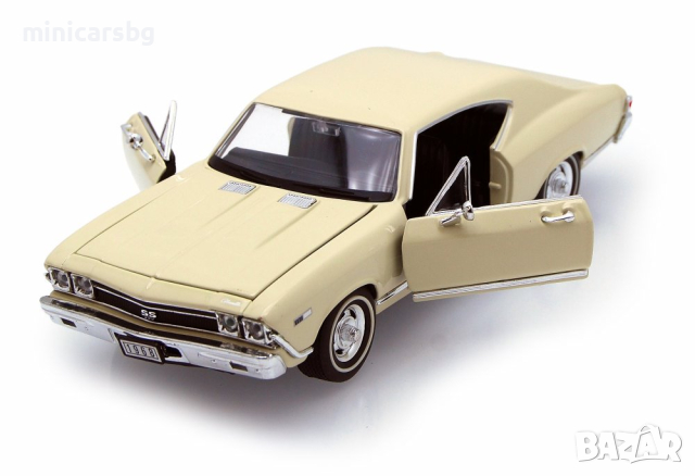 1:24 Метални колички: 1968 CHEVROLET CHEVELLE SS 396 Welly, снимка 1
