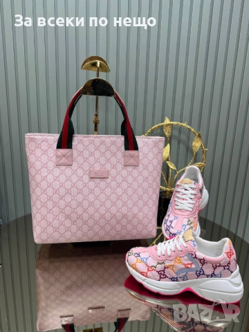Gucci Комплект Дамски Маратонки И Дамска Чанта - Налични Различни Модели Код SK394, снимка 8 - Маратонки - 52862704