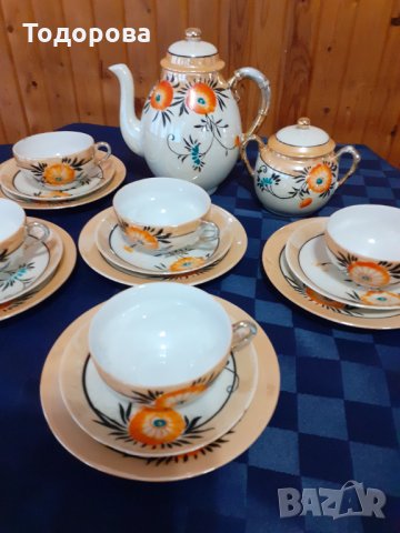  Порцеланов сервиз за кафе - Япония, снимка 5 - Сервизи - 34407407