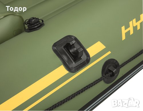 Надуваема лодка 270кг 291x127x46см   S - Hydro-Force Marine Pro Bestway , снимка 10 - Екипировка - 35992451