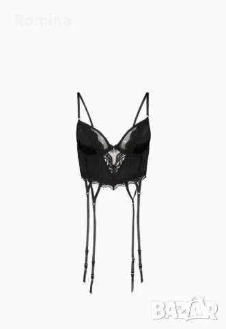 Дантелен сутиен-бюстие с жартиер

