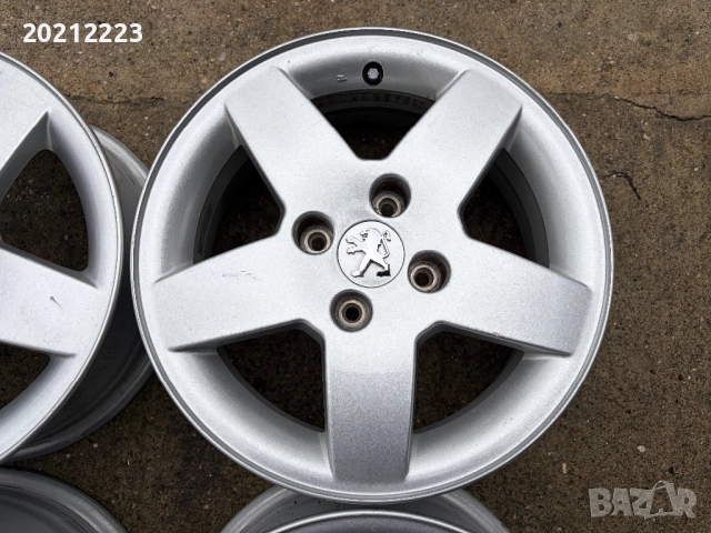 4 броя алуминиеви джанти за Peugeot 207,208,301,1007  15, снимка 9 - Гуми и джанти - 52690258