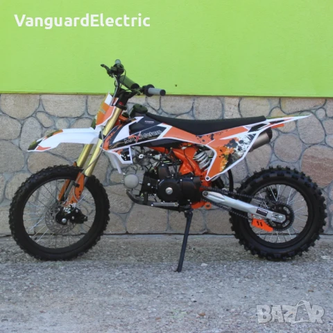 Бензинов Кросов мотор 125cc MX Racing - оранжев, снимка 2 - Мотоциклети и мототехника - 51272101