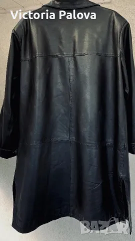 Яке- палто агнешка кожа голям размер, снимка 6 - Якета - 47673411
