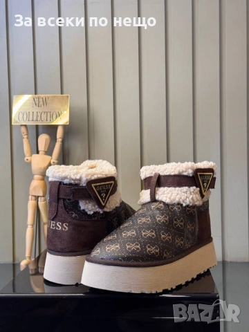 Guess Дамски Зимни Меки И Топли Боти Гес - Налични Различни Цветове Код E1173, снимка 4 - Дамски боти - 53226861