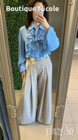 Ефирна шифонена риза и елегантен панталон  