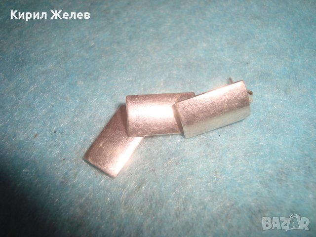 СТИЛНА СРЕБЪРНА РЕТРО ВИНТИДЖ ОБЕЦА СТЕРЛИНГ СИЛВЪР АРТ БИЖУ 25695, снимка 3 - Обеци - 35736338