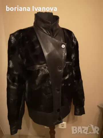 Красотичка естествена кожа с косъм пони намалям на 70лв , снимка 8 - Якета - 48348298