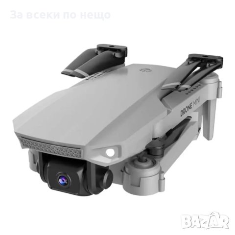 Дрон Е88, 4K камера, полет 12мин 100m, сгъваем, чанта за транспортиране, Сив, снимка 5 - Дронове и аксесоари - 41039490