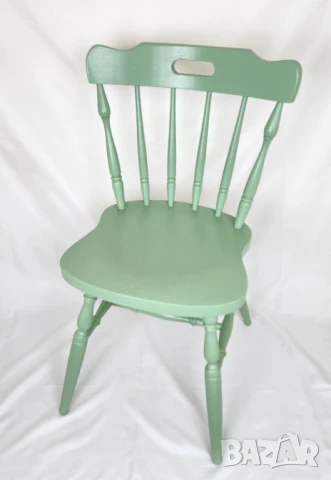 Дървен трапезен стол кантри, снимка 2 - Столове - 50841064