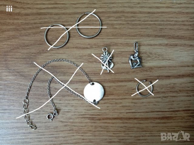 Сребърни бижута - висулка Водолей, снимка 2 - Други - 28734612