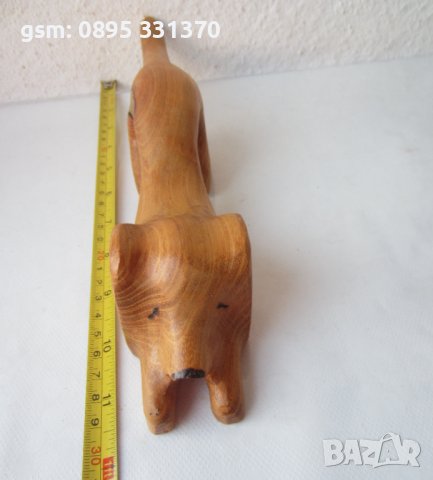 Куче от дърво, отварачка, фигура, дърворезба, дърво, снимка 3 - Статуетки - 40211865