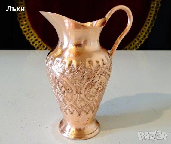 Медна каничка за ракия Isfahan Qalamzani. 