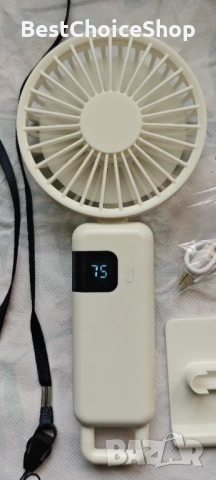 преносим акумулаторен вентилатор, модел Y07, с вградена батерия, снимка 4 - Друга електроника - 53399348
