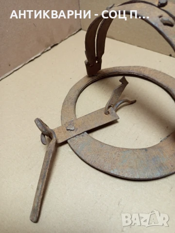 Соц Стар Ръчно Кован Капан Клюса За Животни., снимка 2 - Антикварни и старинни предмети - 50801154