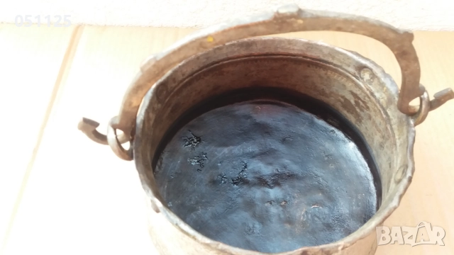 възрожденско малко бакърче, сватбарско , снимка 7 - Антикварни и старинни предмети - 52380529