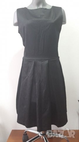 Нова дамска черна рокля размер Л, снимка 1 - Рокли - 34592438