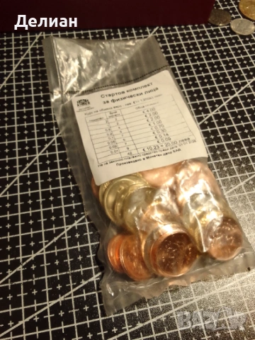 Стартов комплект евро-монети БНБ - UNC, снимка 2 - Нумизматика и бонистика - 53358833