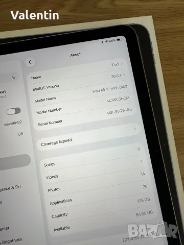 iPad Air M2 11 инча + Smart Folio, снимка 9 - Таблети - 55901825