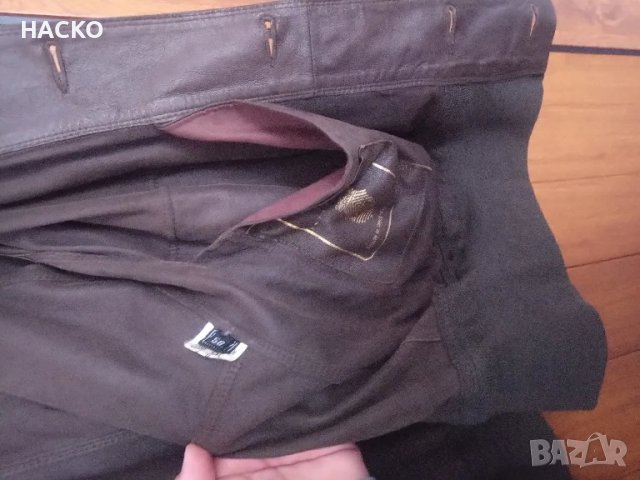 Мъжко Кожено Яке от Естествен Набук Ръчна Изработка Размер 56 Made in West Germany , снимка 14 - Якета - 47693546