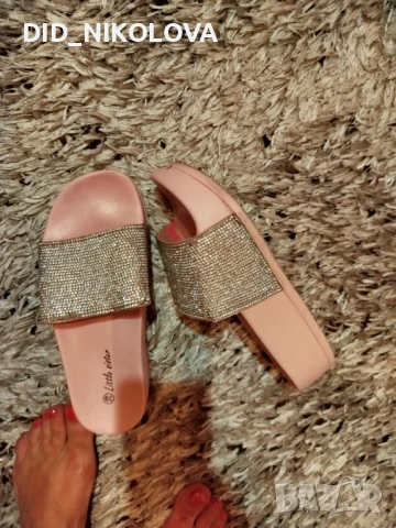 Блестящи чехли  Актуално, снимка 2 - Чехли - 50868094