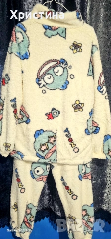 Дамски комплект  пухена пижама, снимка 5 - Пижами - 53019007