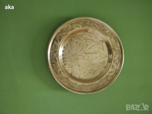 КРАСИВ МАЛЪК БРОНЗОВ  ПОДНОС 130ГР., снимка 9 - Други ценни предмети - 41755323